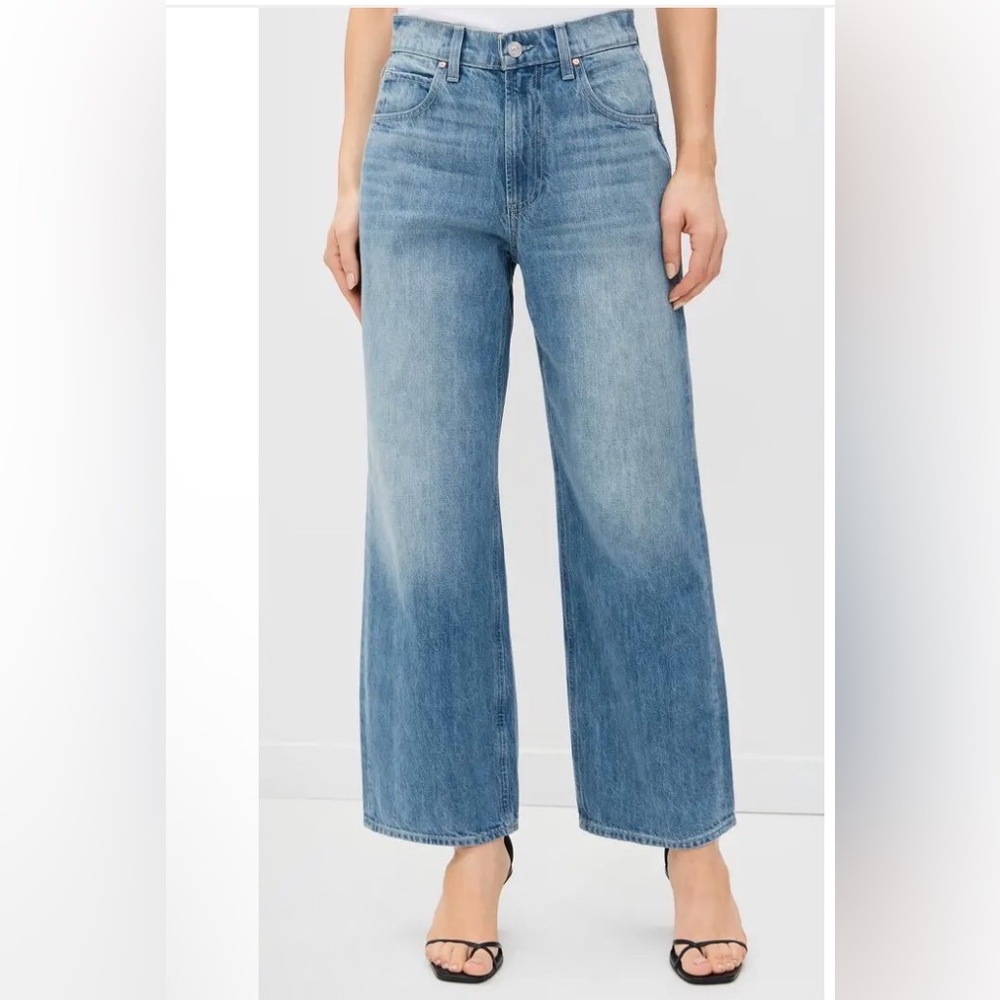 PAIGE cameron high rise straight ankle Jeans